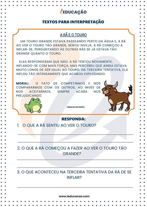 Textos Pequeno Com Interpretação - 8