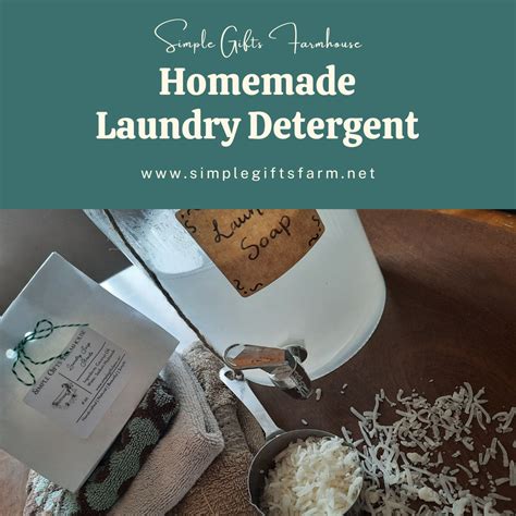 Homemade Laundry Detergent Recipe - Simple Gifts Farmhouse