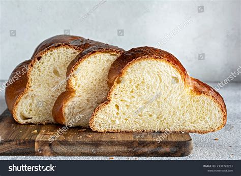 Challah Hala Traditional Jewish Sweet Fresh Stock Photo