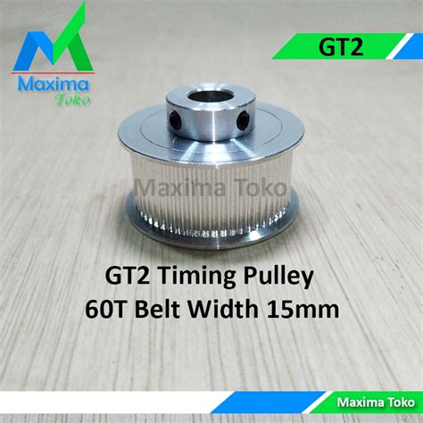 Jual Gt Timing Pulley Gigi Teeth Bore Mm Mm Mm Mm Gt T