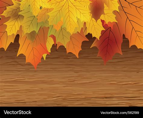 Autumn leaves border Royalty Free Vector Image