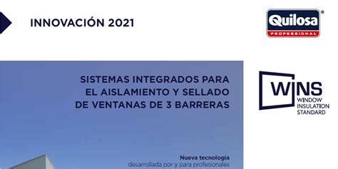 Wins Sistemas Integrados Para Aislamiento Y Sellado De Ventanas