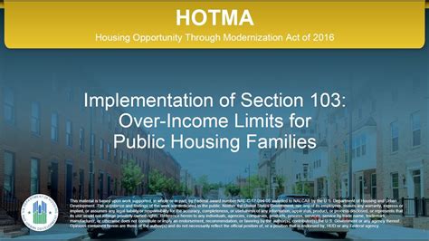 Hotma Income And Assets Training Series Over Income Limits For Public