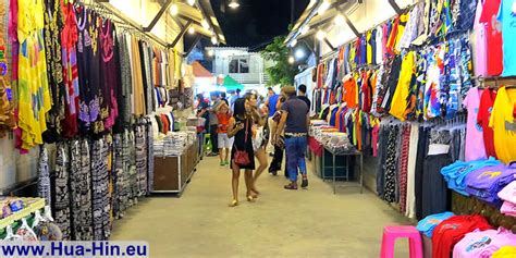 Hua Hin Night Market, shopping in the center of the city