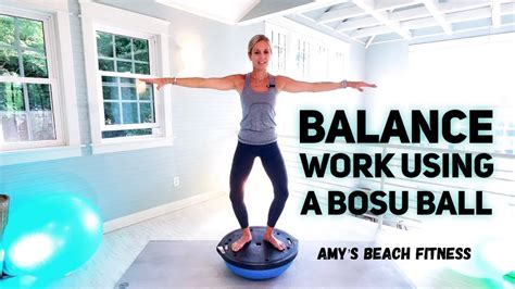 Bosu Ball Workout At Home For Balance Min Youtube