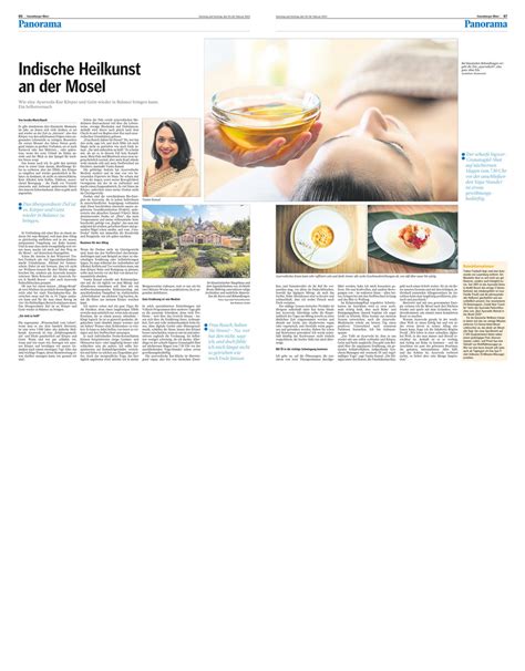 Presse Ayurveda Parkschlösschen