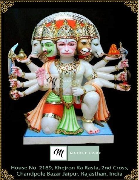 Marble Panchmukhi Hanuman Ji Statue For Worship At Rs 11000 In Jaipur