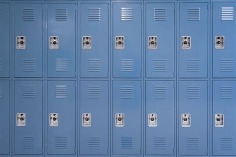 Blue High School Lockers