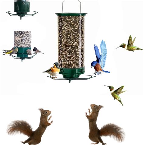 Squirrel Proof Spinning Wild Bird Feeder For Outside