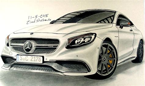 Mercedes Benz S63 Amg Coupe 2015 Drawing 🎨 By Me 😃😃 Youtube