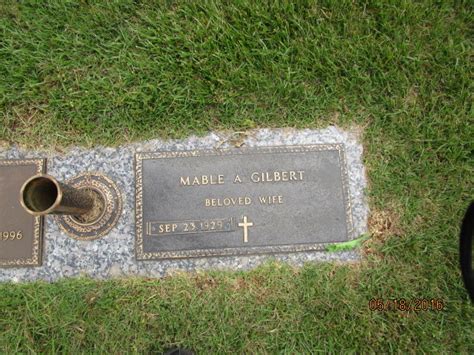 Mable A Gilbert Find A Grave Memorial