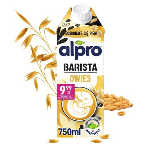 Alpro Barista Nap J Owsiany Ml Zakupy Online Z Dostaw Do Domu