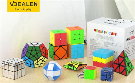 Vdealen Pack Speed Cube Set Puzzle Cube Pack X X X Pyramid