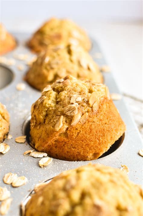 Easy Oat Muffins With Cinnamon Sugar