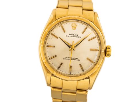 Rolex Vintage Oyster Perpetual Ref In K Yellow Gold Super Oyster