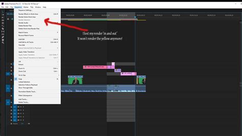 Solved Yellow Bar In Timeline Wont Render Adobe Support Community