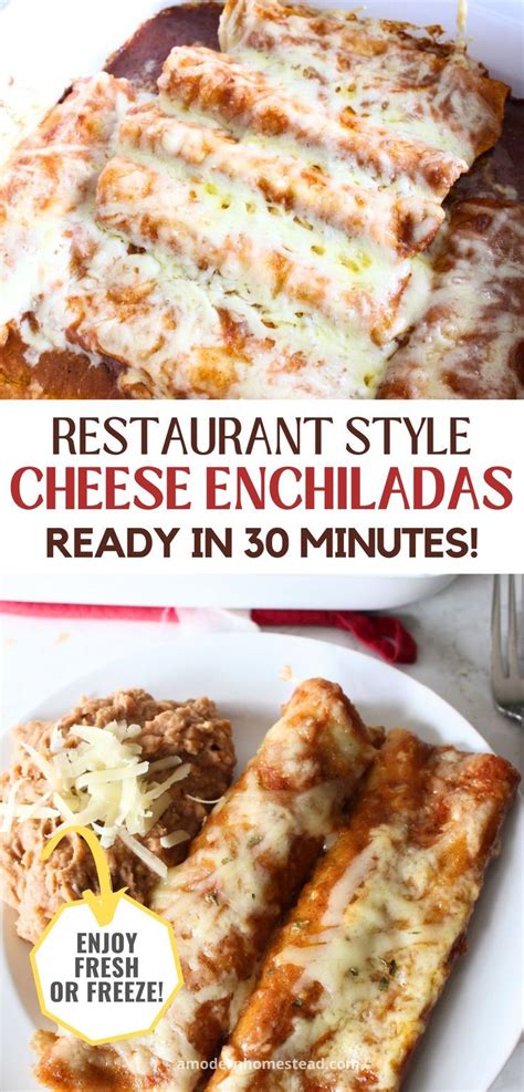 Homemade Cheese Enchiladas Restaurant Style Recipe In 2024 Cheese