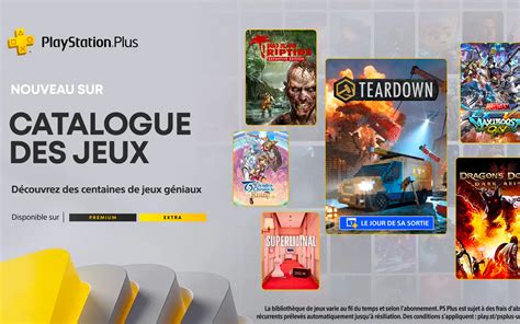 PS Plus Extra Premium Voici La Liste Des Jeux Offerts En Novembre 2023