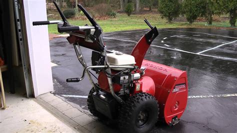 Honda Snowblower Hs Start Shutdown Procedure Youtube