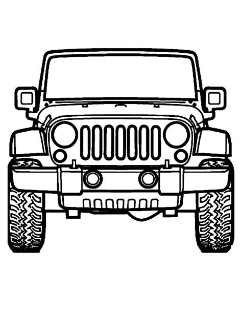 Jeep gladiator coloring page - coloringus.com