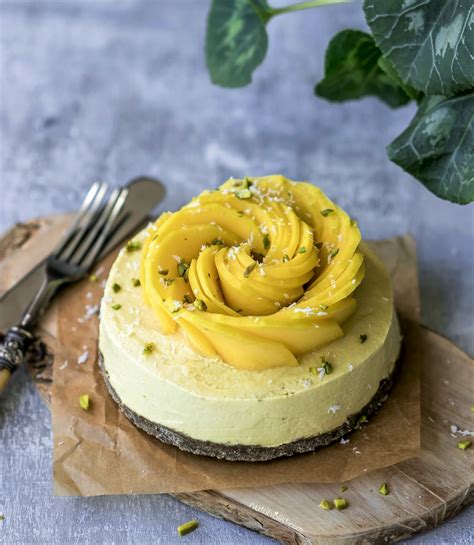 Mango Vegan Cheesecake Grain Free No Bake Nutriholist