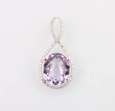 Brillant Amethyst Anhänger Schmuck und Uhren 23 03 2023 Startpreis