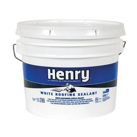 Henry Smooth White Elastomeric Acrylic Roofing Sealant 3 12 Gal