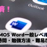 余裕で合格MOS Excel一般レベル スペシャリスト の勉強時間勉強方法難易度は ブログ独学