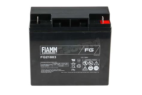 Fiamm FG21803 Batterie Per Avviamento E Servizi Batterie GEL AGM