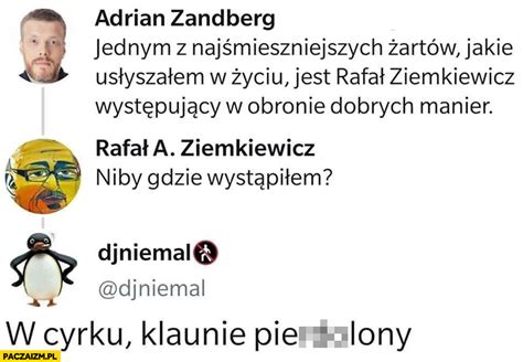 Zandberg najśmieszniejszy żart Ziemkiewicz występujący w obronie