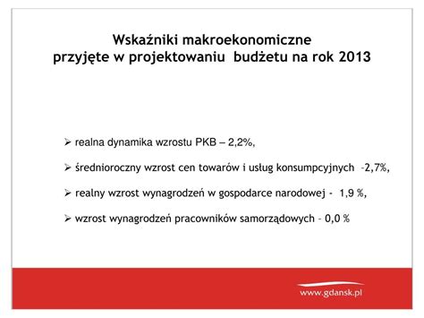 PPT Budżet Miasta Gdańska na rok 20 1 3 PowerPoint Presentation free