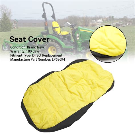 Compact Utility Tractor Seat Cover Lp Fit For John Deere Lp