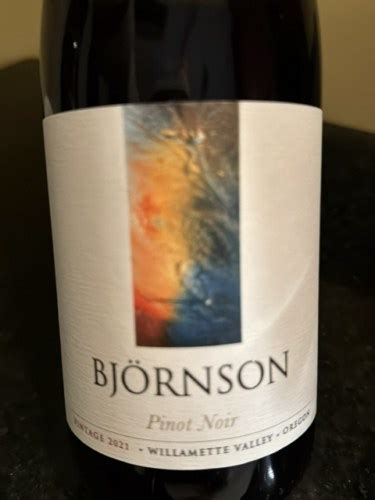 Bjornson Vineyard Estate Pinot Noir Vivino US