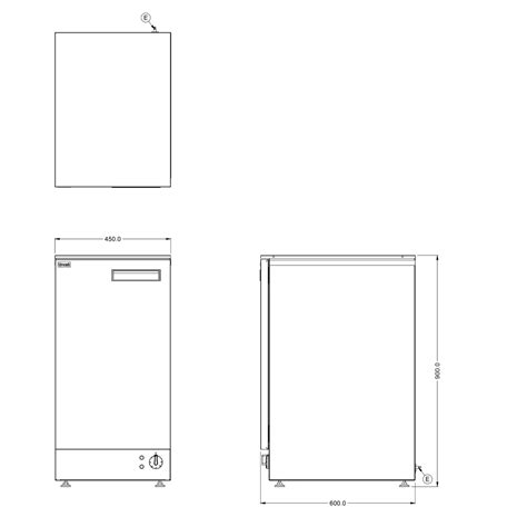 Lincat Panther PLH45 450mm Wide Static Hot Cupboard Catering
