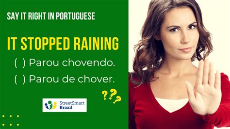 How to say To Stop Doing Something in Portuguese | Street Smart Brazil