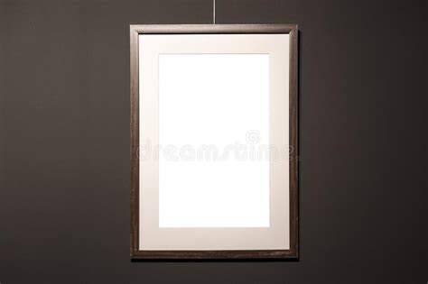 Empty Frame On Light Brick Wall Blank Space Poster Or Art Frame