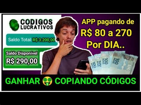 R Por Dia App Que Paga Pra Copiar C Digos Aplicativo C Digos