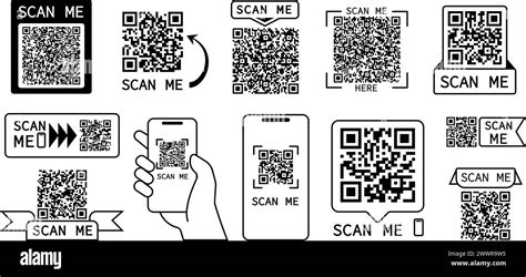 Qr Code Scan Barcodes Codes For Online Payments Or Info Find And