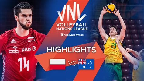 Pol Vs Aus Highlights Week Men S Vnl Vcp Volleyball