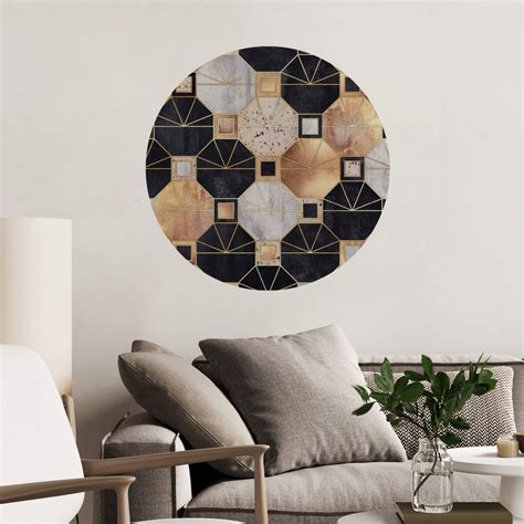 Wandtattoo Fredriksson Art Deco Gold Und Schwarz Wall Art De