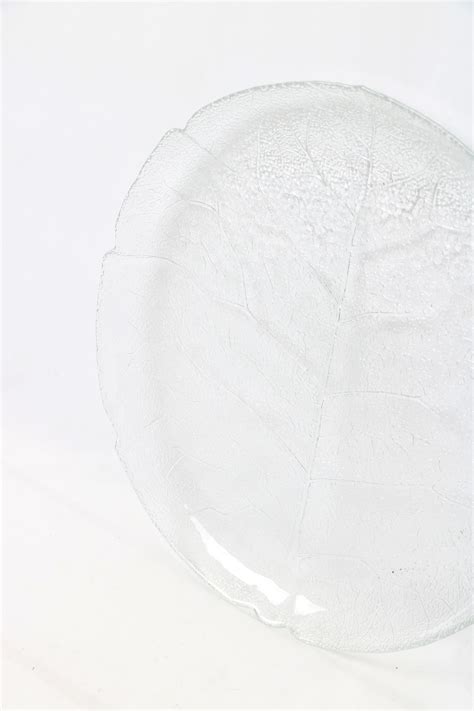 Vintage Aspen Collection Moulded Glass Leaf Platter Lambandnewt