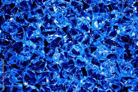 Blue crystal background Stock Photo | Adobe Stock