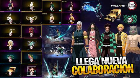 Exclusivo Todos Los Objetos De La Colaboraci N Free Fire X Demon