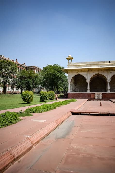 Architectural Details Of Lal Qila Red Fort Situated In Old Delhi