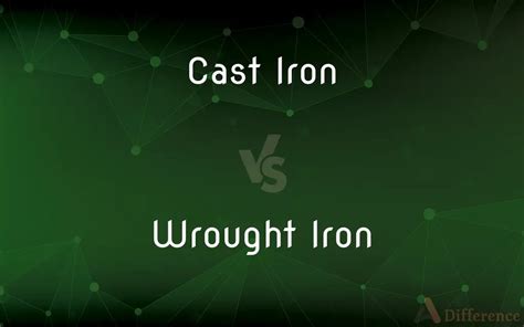 Cast Iron Vs Wrought Iron — Whats The Difference