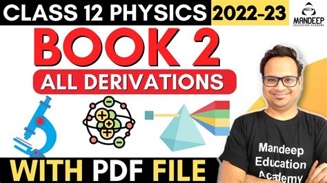 Class 12 Physics All Derivations Part 2 For Board Exams 2023 With PDF