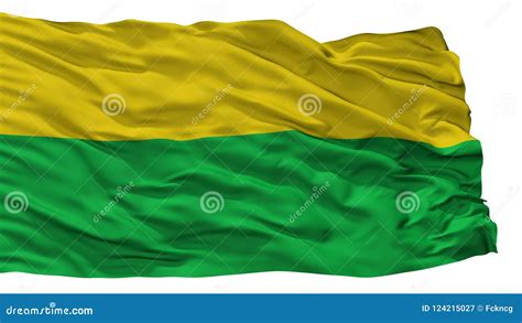 Darien City Flag Colombia Valle Del Cauca Department Isolated On