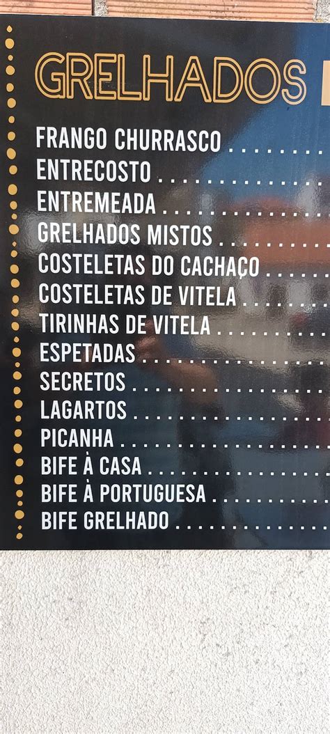 Menu em Churrasqueira do João restaurante Avelar