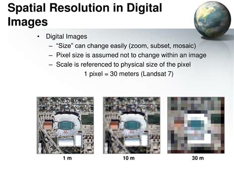 spatial resolution  digital images powerpoint