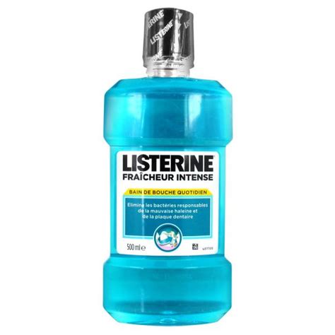 LISTERINE BAIN DE BOUCHE FRAICHEUR INTENSE 500ML Parabioty